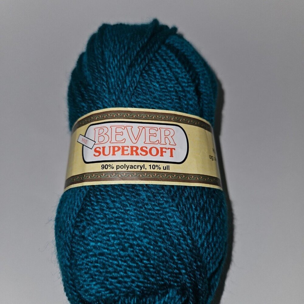 VTG Norwegian Yarn NYE Bever Supersoft Turquoise 50 grams